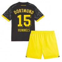 Camisa de Futebol Borussia Dortmund Mats Hummels #15 Equipamento Secundário Infantil 2023-24 Manga Curta (+ Calças curtas)